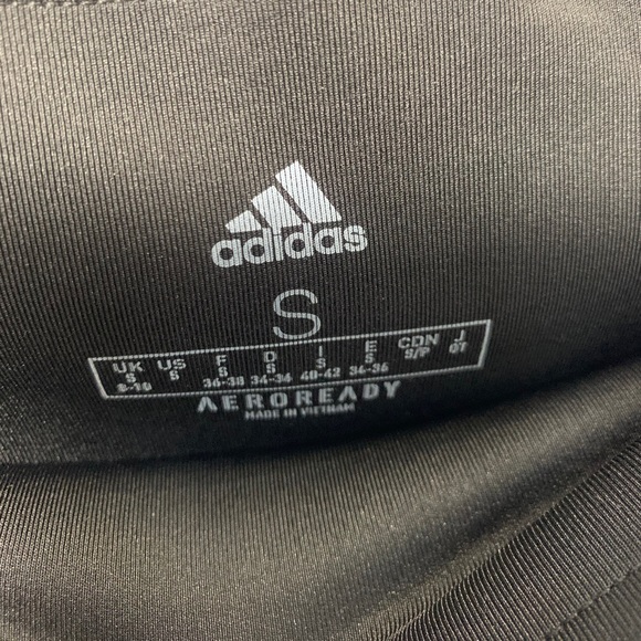 New! Adidas Black White Three Stripe Active Tight - Picture 8 of 11